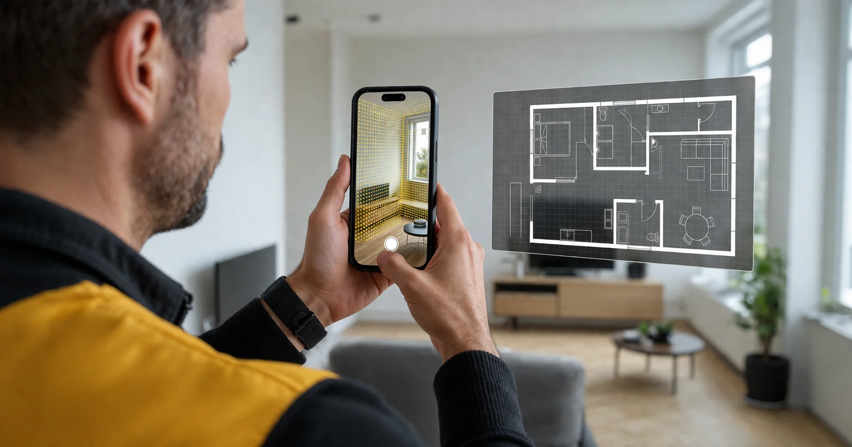 Le mesurage immobilier gratuit sur Iphone avec ScanPilote