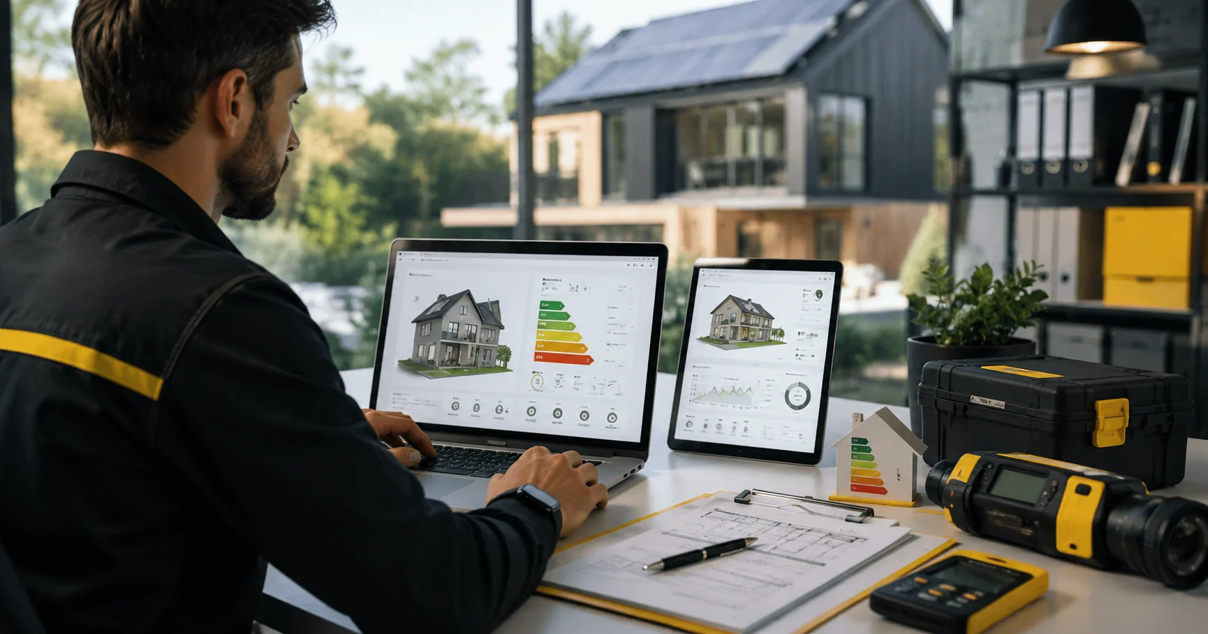  Évolution du diagnostic énergétique : entre nouvelles technologies, outils numériques et réglementations, le métier de diagnostiqueur immobilier se transforme. 